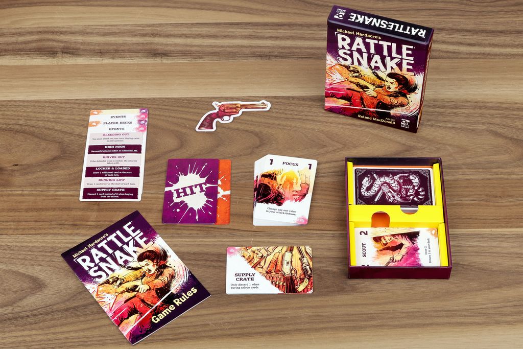 Rattlesnake — components and box insert