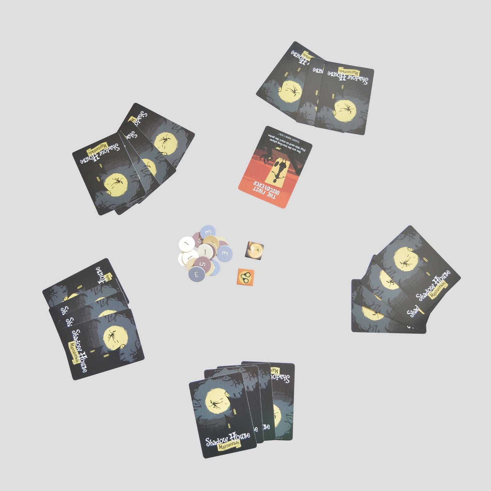 In-game action from Shadow House: Masquerade with cards in play