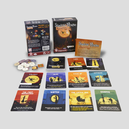 Components from Shadow House: Masquerade including cards and tokens