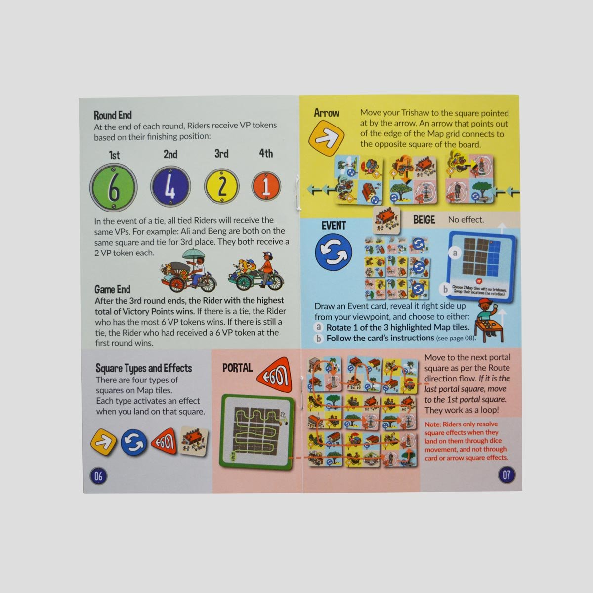 Trishaw Frenzy rules and mini-game instructions
