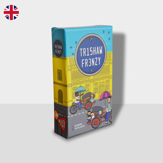 Trishaw Frenzy front cover with trishaw riders