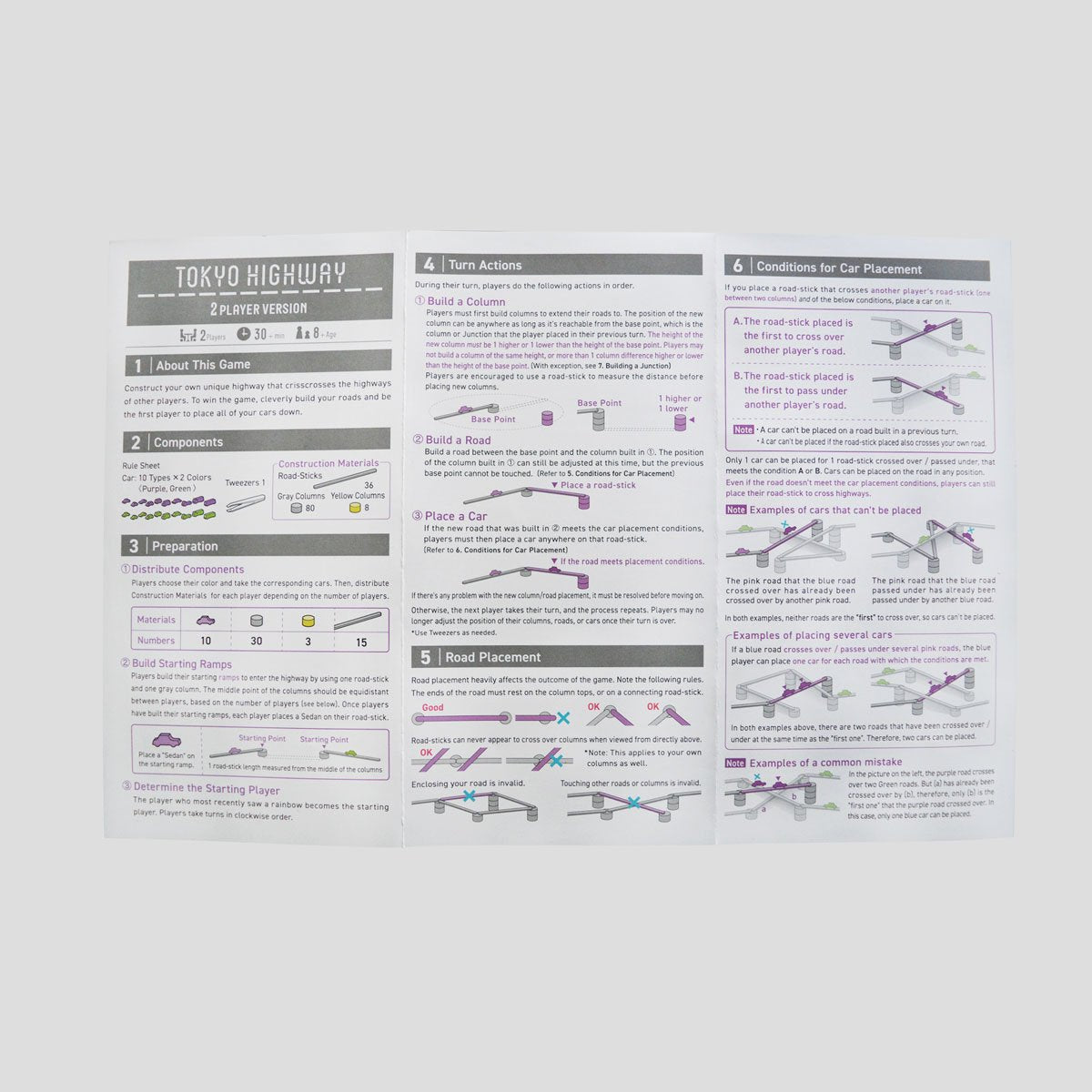 Rulebook from Tokyo Highway 2P extension