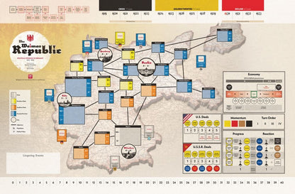 The Weimar Republic — mounted map board