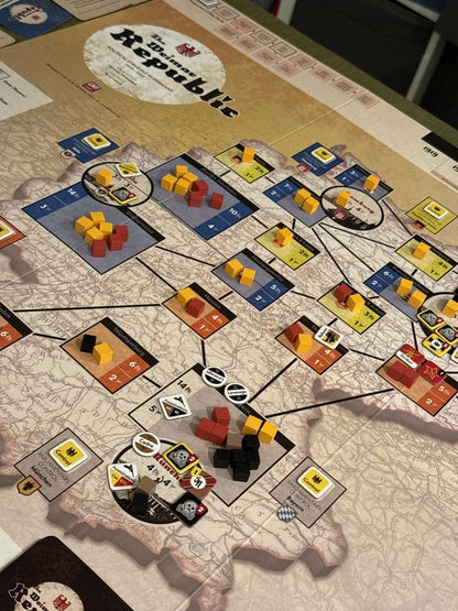The Weimar Republic — game in progress on the map of Germany