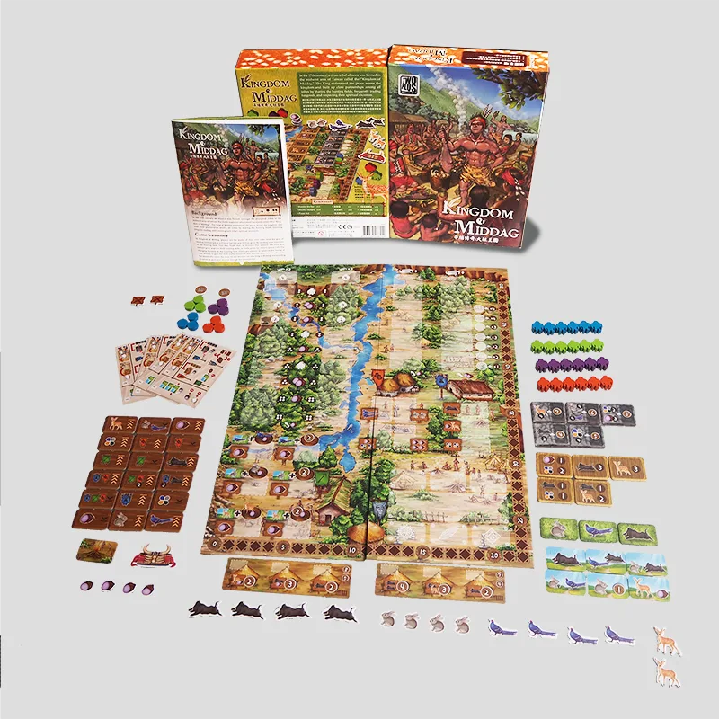 Back of Kingdom of Middag box with game details