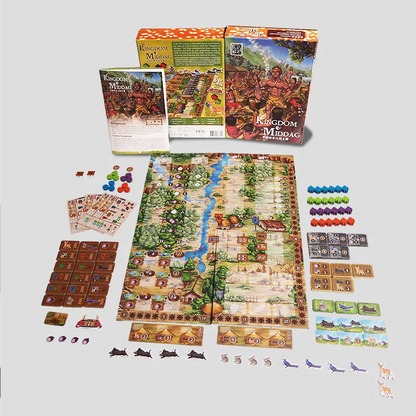Back of Kingdom of Middag box with game details