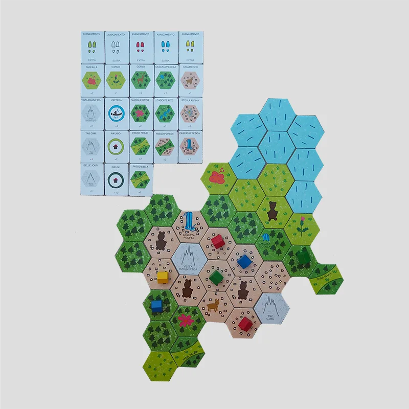 Rifugio tiles placed and gameplay in action