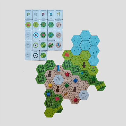 Rifugio tiles placed and gameplay in action