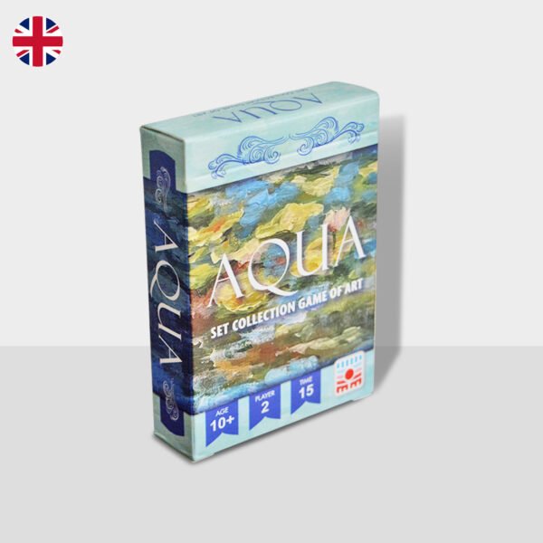 Aqua board game box cover art