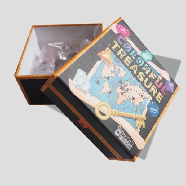 Colorful Treasure gem tokens