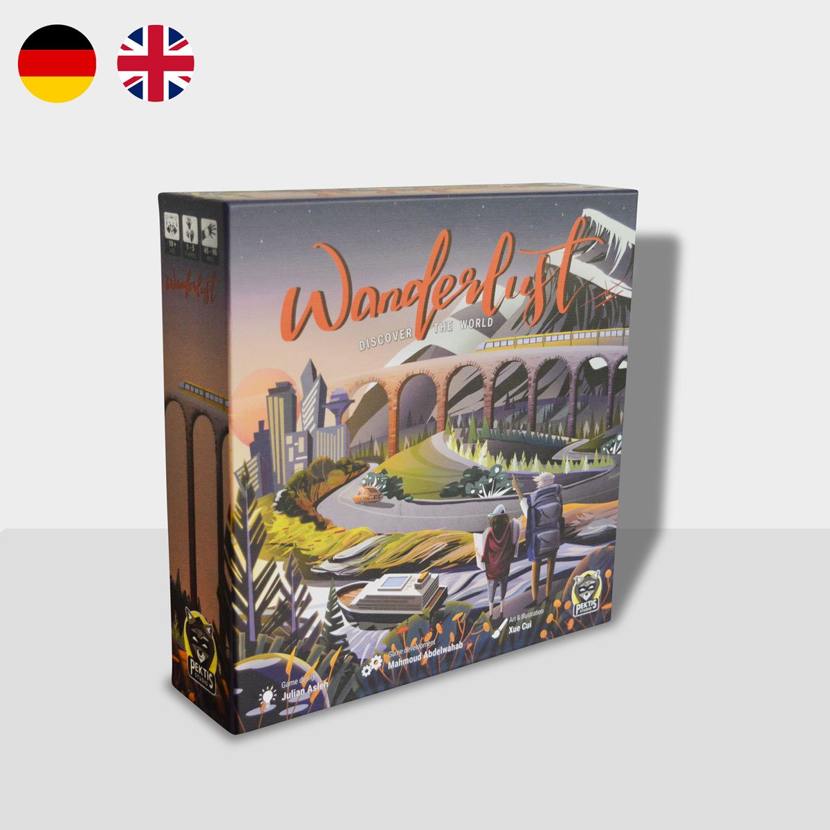 Wanderlust board game components