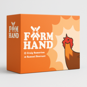 Front of Farm Hand card game box