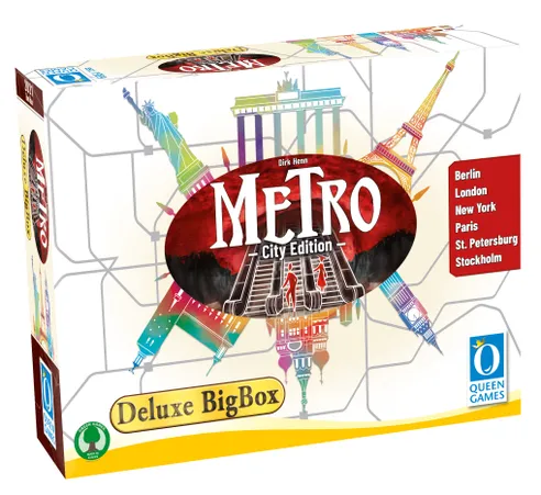 Front cover of Metro: City Edition – Deluxe Big Box, featuring vibrant subway and city artwork.