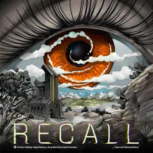 Front cover of Recall, featuring mysterious ancient civilization artwork and bold branding.